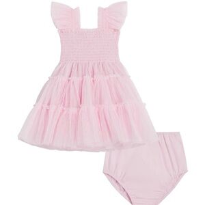 Hill House Baby Tulle Ellie Nap Dress in Pink, 6-12